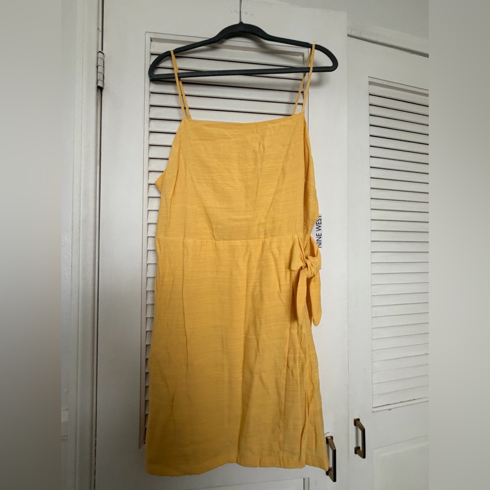 NWT - Nine West Asymmetrical Yellow Dress